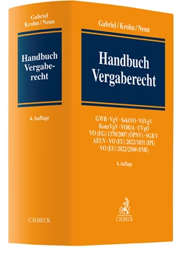 Abbildung von Gabriel / Krohn | Handbuch Vergaberecht | 4. Auflage | 2024 | beck-shop.de