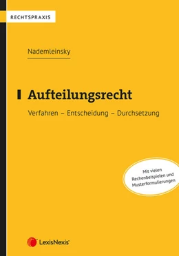 Abbildung von Nademleinsky | Aufteilungsrecht | 1. Auflage | 2023 | beck-shop.de