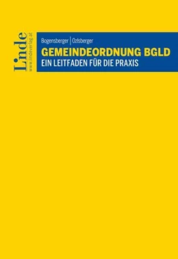 Abbildung von Bogensberger / Ozlsberger | Gemeindeordnung Bgld | 1. Auflage | 2022 | beck-shop.de