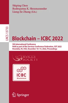 Abbildung von Chen / Shyamasundar | Blockchain - ICBC 2022 | 1. Auflage | 2022 | beck-shop.de