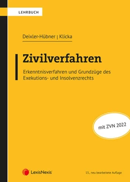 Abbildung von Deixler-Hübner / Klicka | Zivilverfahren | 13. Auflage | 2023 | beck-shop.de