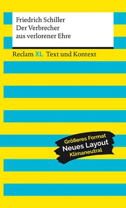 Abbildung von Schiller / May | Der Verbrecher aus verlorener Ehre. Textausgabe mit Kommentar und Materialien | 1. Auflage | 2023 | beck-shop.de