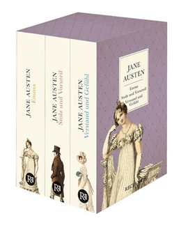 Abbildung von Austen | 3 Bücher von Jane Austen im Schuber - Emma, Stolz und Vorurteil, Verstand und Gefühl - Reclam | 1. Auflage | 2023 | beck-shop.de
