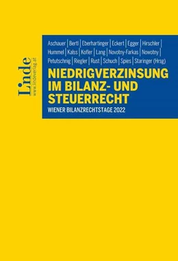 Abbildung von Aschauer / Bertl | Niedrigverzinsung im Bilanz- und Steuerrecht | 1. Auflage | 2022 | beck-shop.de