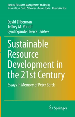 Abbildung von Zilberman / Perloff | Sustainable Resource Development in the 21st Century | 1. Auflage | 2023 | 57 | beck-shop.de