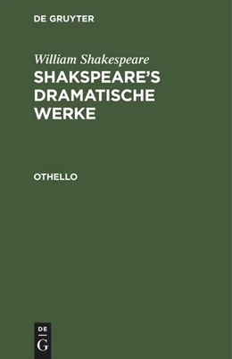 Abbildung von Shakespeare | Othello | 1. Auflage | 1882 | beck-shop.de