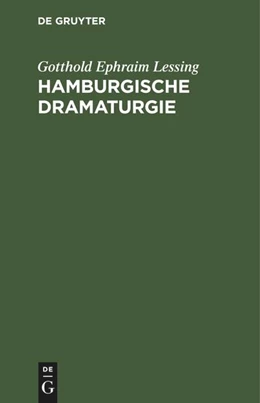 Abbildung von Lessing | Hamburgische Dramaturgie | 1. Auflage | 1769 | beck-shop.de