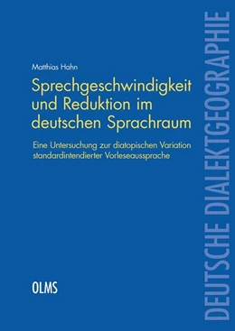 Abbildung von Hahn | Sprechgeschwindigkeit und Reduktion im deutschen Sprachraum | 1. Auflage | 2022 | 130 | beck-shop.de