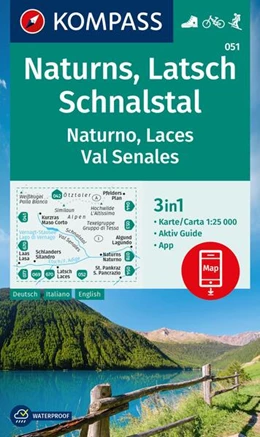 Abbildung von KOMPASS Wanderkarte 051 Naturns, Latsch, Schnalstal / Naturno, Laces, Val Senales 1:25.000 | 1. Auflage | 2023 | beck-shop.de