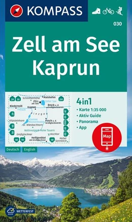 Abbildung von KOMPASS Wanderkarte 030 Zell am See, Kaprun 1:35.000 | 1. Auflage | 2023 | beck-shop.de