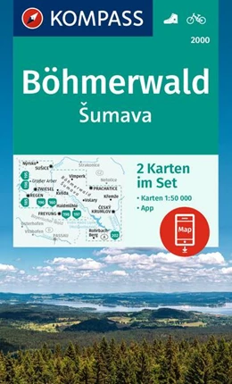 Abbildung von KOMPASS Wanderkarten-Set 2000 Böhmerwald, Sumava (2 Karten) 1:50.000 | 2. Auflage | 2023 | beck-shop.de