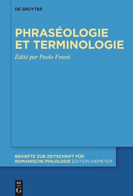 Abbildung von Frassi | Phraséologie et terminologie | 1. Auflage | 2023 | 480 | beck-shop.de