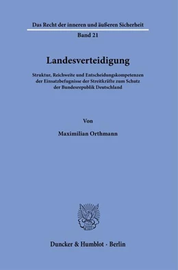Abbildung von Orthmann | Landesverteidigung. | 1. Auflage | 2023 | beck-shop.de
