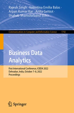 Abbildung von Singh / Balas | Business Data Analytics | 1. Auflage | 2022 | beck-shop.de
