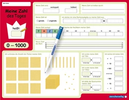 Abbildung von Langhans | Meine Zahl des Tages 0-1000 - wiederbeschreibbare Lerntafel mit Stift - Mathematik | 1. Auflage | 2022 | beck-shop.de