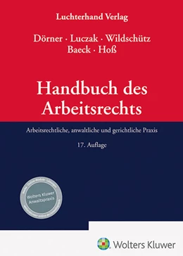 Abbildung von Dörner / Luczak | Handbuch Arbeitsrecht | 17. Auflage | 2025 | beck-shop.de