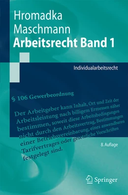 Abbildung von Hromadka / Maschmann | Arbeitsrecht Band 1 | 8. Auflage | 2023 | beck-shop.de