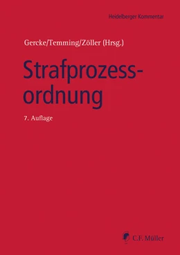 Abbildung von Gercke / Temming | Strafprozessordnung | 7. Auflage | 2023 | beck-shop.de