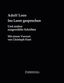 Abbildung von Loos | Ins Leere gesprochen | 1. Auflage | 2023 | beck-shop.de