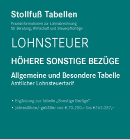Abbildung von Tabelle, Lohnsteuer 2023 Höhere Sonstige Bezüge | 33. Auflage | 2023 | beck-shop.de