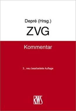 Abbildung von Depré (Hrsg.) | ZVG | 3. Auflage | 2024 | beck-shop.de