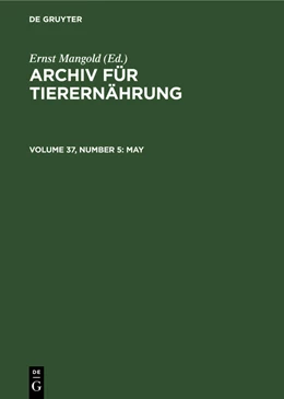 Abbildung von Mangold | May | 1. Auflage | 1988 | beck-shop.de