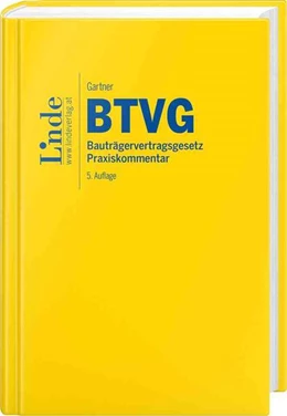 Abbildung von Gartner | BTVG | Bauträgervertragsgesetz | 5. Auflage | 2023 | beck-shop.de