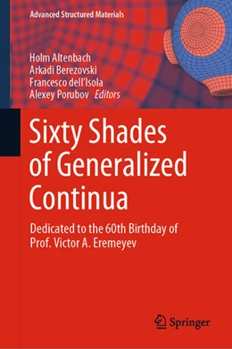 Abbildung von Altenbach / Berezovski | Sixty Shades of Generalized Continua | 1. Auflage | 2023 | beck-shop.de