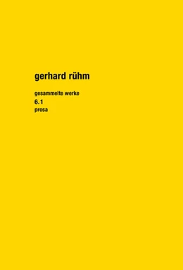 Abbildung von Rühm / Lichtenfeld | Gesammelte Werke 6.1 | 1. Auflage | 2023 | beck-shop.de