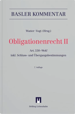 Abbildung von Watter / Vogt | Obligationenrecht II: OR II | 7. Auflage | 2026 | beck-shop.de