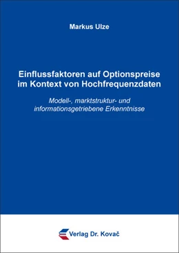 Abbildung von Ulze | Einflussfaktoren auf Optionspreise im Kontext von Hochfrequenzdaten | 1. Auflage | 2023 | 144 | beck-shop.de