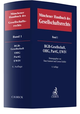 Abbildung von Münchener Handbuch des Gesellschaftsrechts, Band 1: BGB-Gesellschaft, Offene Handelsgesellschaft, Partnerschaftsgesellschaft, EWIV | 6. Auflage | 2024 | beck-shop.de