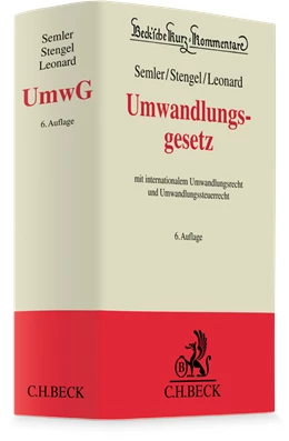 Abbildung von Semler / Stengel | Umwandlungsgesetz: UmwG | 6. Auflage | 2025 | beck-shop.de