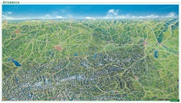Abbildung von Freytag & Berndt | Österreich Panoramakarte, Sommer / Winter, Poster, Plano in Rolle, freytag & berndt | 1. Auflage | 2023 | beck-shop.de