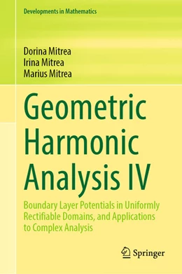 Abbildung von Mitrea | Geometric Harmonic Analysis IV | 1. Auflage | 2023 | 75 | beck-shop.de