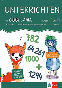 Abbildung von Unterrichten mit Coolllama. Unterrichts- und Vertretungsstunden mit Spaßfaktor Klasse 3/4 | 1. Auflage | 2024 | beck-shop.de