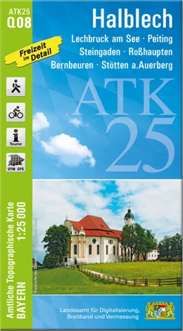 Abbildung von Landesamt für Digitalisierung | ATK25-Q08 Halblech (Amtliche Topographische Karte 1:25000) | 1. Auflage | 2022 | beck-shop.de
