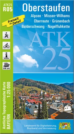 Abbildung von Landesamt für Digitalisierung | ATK25-R05 Oberstaufen (Amtliche Topographische Karte 1:25000) | 1. Auflage | 2022 | beck-shop.de