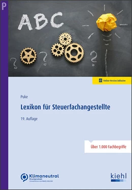Abbildung von Puke | Lexikon für Steuerfachangestellte | 19. Auflage | 2023 | beck-shop.de