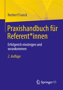 Abbildung von Franck | Praxishandbuch für Referent*innen | 2. Auflage | 2023 | beck-shop.de