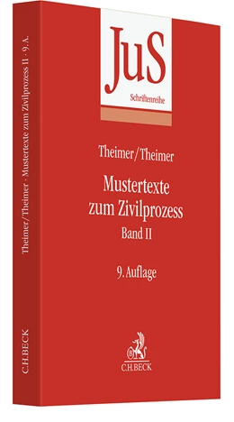 Abbildung von Theimer / Theimer | Mustertexte zum Zivilprozess Band II: Besondere Verfahren erster und zweiter Instanz, Relationstechnik | 9. Auflage | 2023 | Band 61 | beck-shop.de