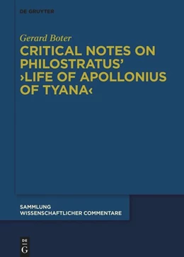 Abbildung von Boter | Critical Notes on Philostratus’ ›Life of Apollonius of Tyana‹ | 1. Auflage | 2023 | beck-shop.de