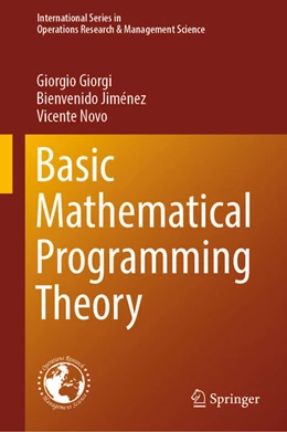 Abbildung von Giorgi / Jiménez | Basic Mathematical Programming Theory | 1. Auflage | 2023 | 344 | beck-shop.de