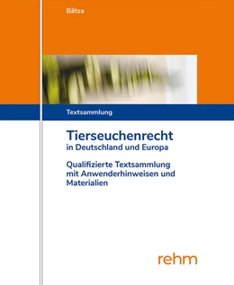 Abbildung von Bätza / Jentsch | Tierseuchenrecht in Deutschland und Europa - mit Aktualisierungsservice | 1. Auflage | 2024 | beck-shop.de