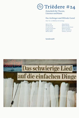 Abbildung von Clar / Schmidt | Triëdere #24: Ilse Aichinger und Elfriede Gerstl | 1. Auflage | 2023 | beck-shop.de
