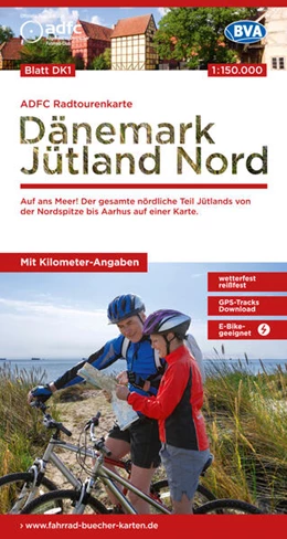 Abbildung von Allgemeiner Deutscher Fahrrad-Club e. V. (ADFC) / BVA BikeMedia GmbH | ADFC-Radtourenkarte DK1 Dänemark/Jütland Nord 1:150.000, reiß- und wetterfest, E-Bike geeignet, GPS-Tracks Download, mit Bett+Bike Symbolen, mit Kilometer-Angaben | 2. Auflage | 2023 | beck-shop.de