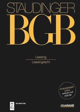 Abbildung von Stoffels | J. von Staudingers Kommentar zum Bürgerlichen Gesetzbuch: Staudinger BGB - Buch 2: Recht der Schuldverhältnisse: Leasing | 1. Auflage | 2023 | beck-shop.de
