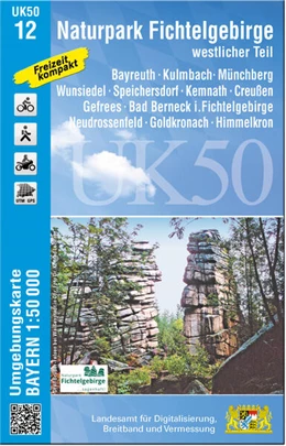 Abbildung von Landesamt für Digitalisierung | UK50-12 Naturpark Fichtelgebirge, westlicher Teil | 1. Auflage | 2023 | beck-shop.de