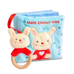 Abbildung von Rettore | Mein liebstes Kuschelbuch mit echtem Holzbeißring. Mein kleiner Hase | 1. Auflage | 2023 | beck-shop.de