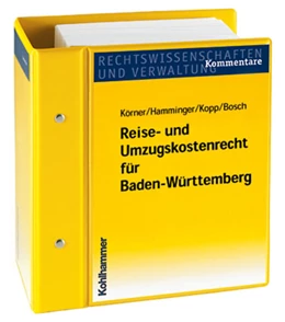 Abbildung von Körner / Hamminger | Reise- und Umzugskostenrecht für Baden-Württemberg | 1. Auflage | 2024 | beck-shop.de